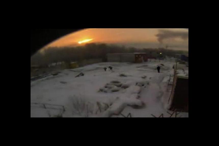 Cae Meteorito en  Rusia 2013